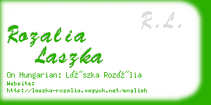 rozalia laszka business card